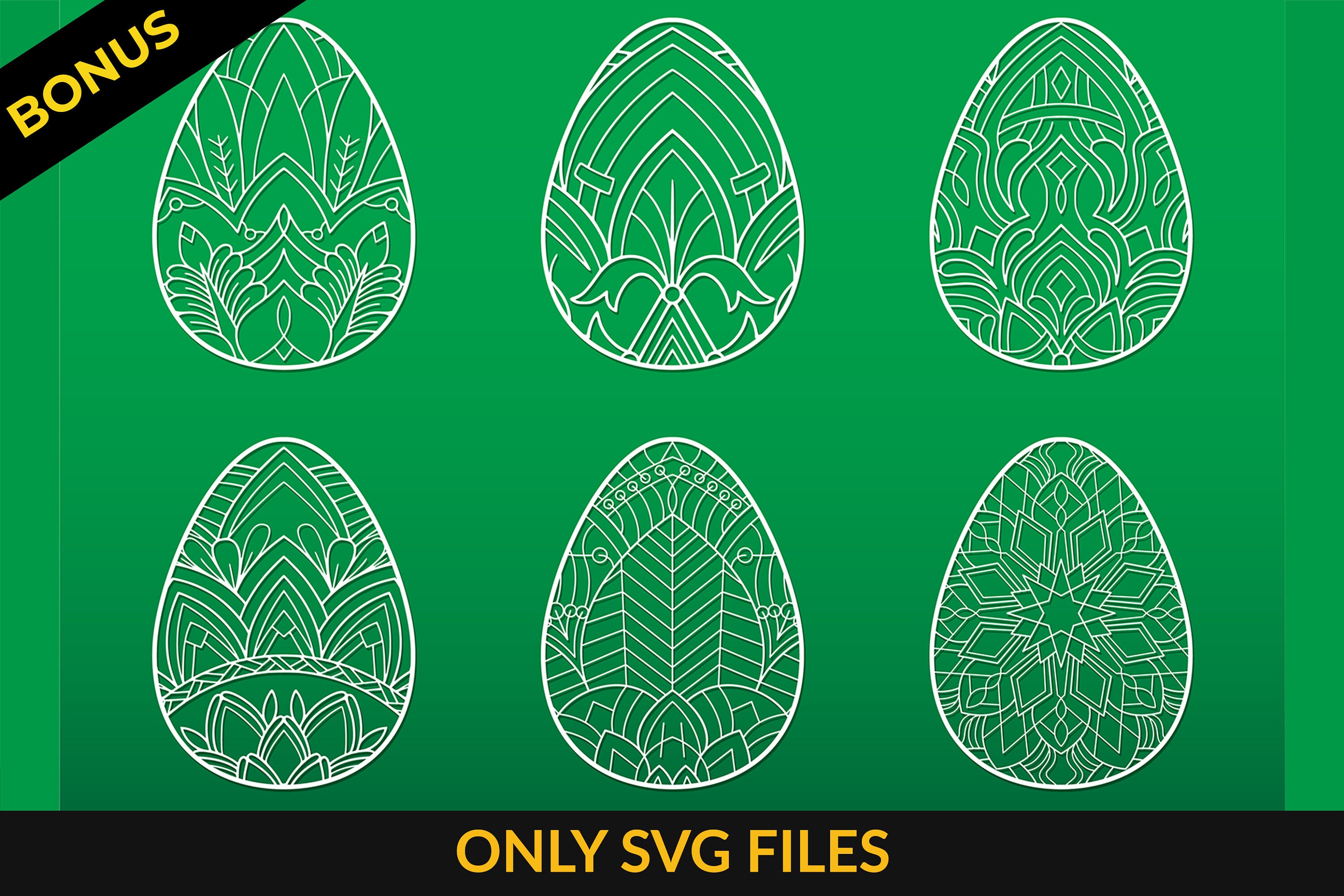 Easter Egg SVG 3D Layered Mandala SVG Easter Egg Paper Cut - Etsy Canada
