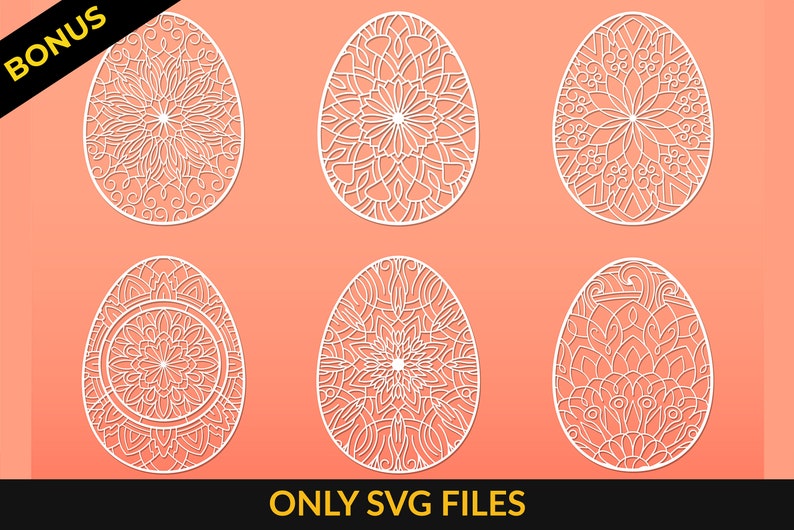 Easter Egg SVG 3D Layered Mandala SVG Easter Egg Paper Cut - Etsy Canada