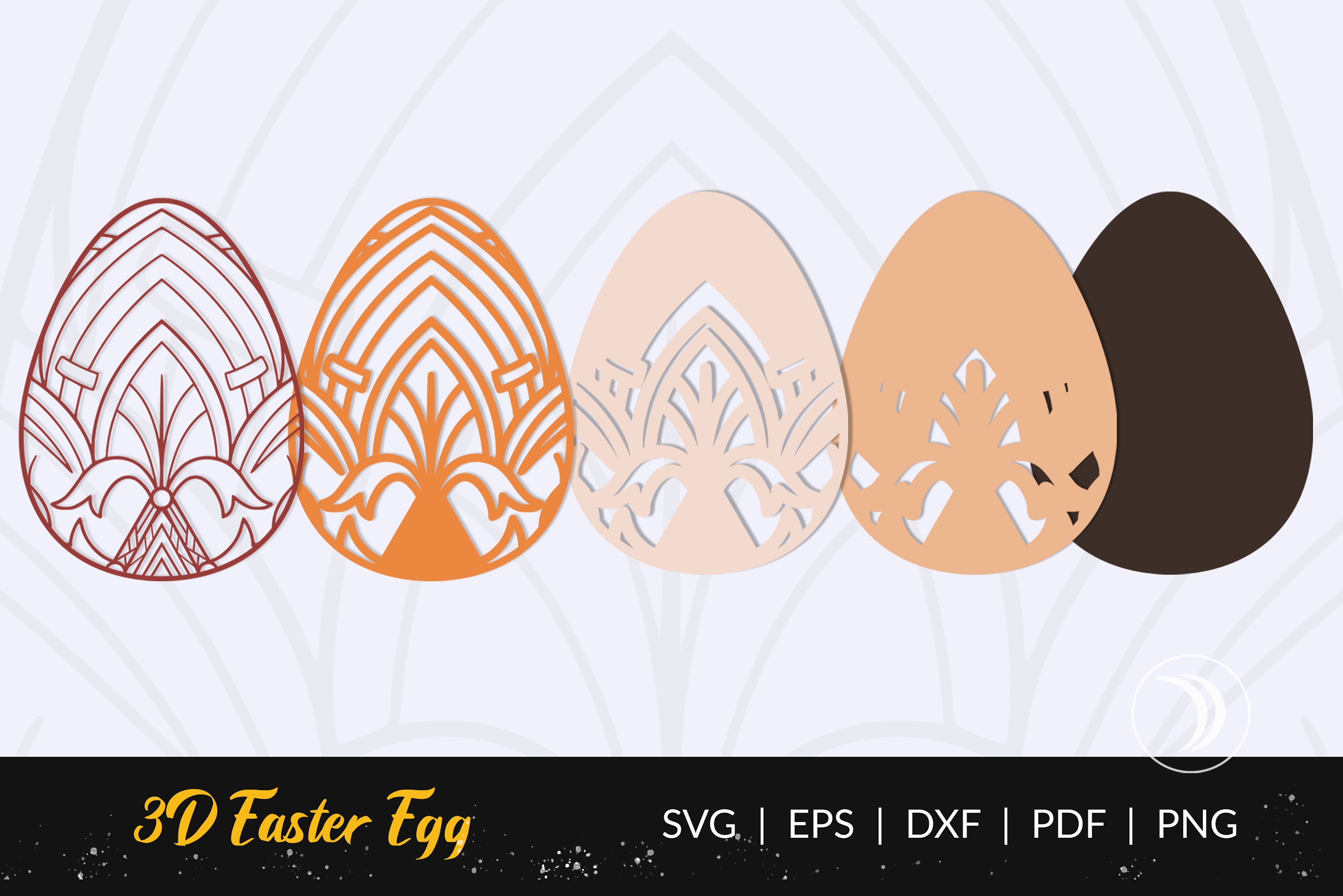 Easter Egg SVG 3D Layered Mandala SVG Easter Egg Paper Cut - Etsy Canada