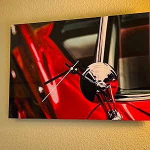 Metal Print Original Classic Car Clock, Limited Edition