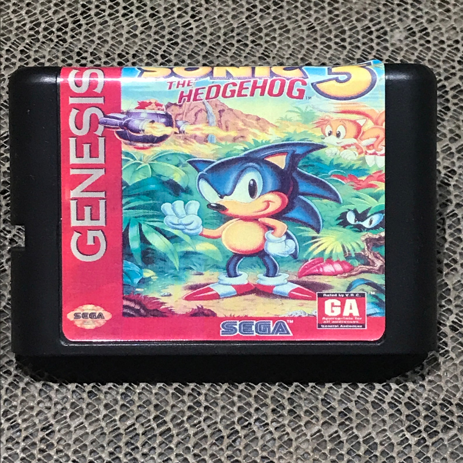 Sonic The Hedgehog 3 Game Cartridge 16 Bit Sega Mega Drive Etsy
