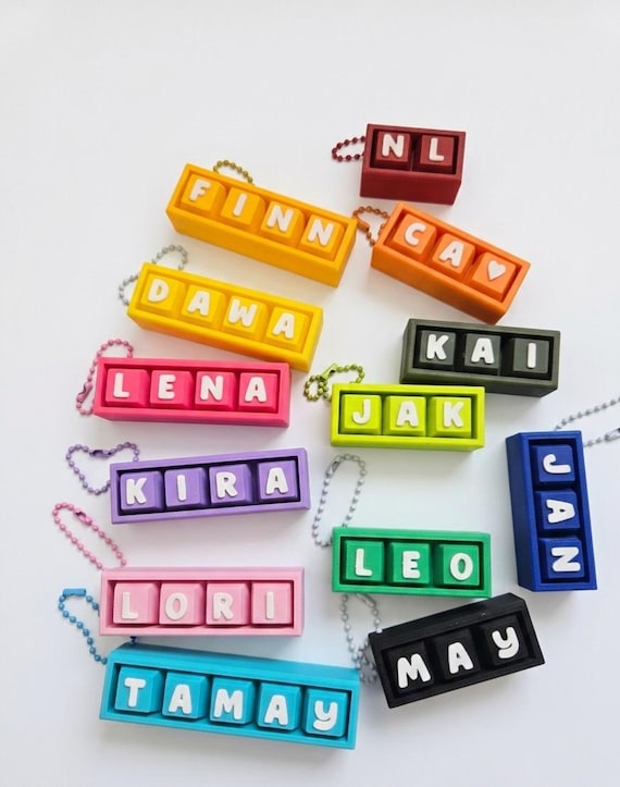 Personalized Keyboard Clicker | Custom Name Keychain | Keycaps Clicky Fidget Letters | ASMR Click Toy | Stress relief office gifts
