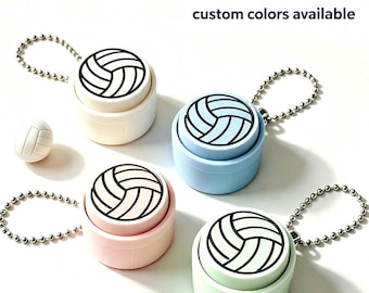 Llavero con sonido de voleibol / Regalo para equipo de voleibol / Regalo para entrenador / Recuerdo para fiesta deportiva / Juguete antiestrés personalizado de voleibol / Regalo para banquete de equipo