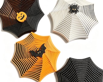 Dulces de Halloween: Juguete antiestrés, juguete antiestrés con forma de telaraña, recuerdo de fiesta sin dulces, bolsa de golosinas para pedir dulces, relleno para la cesta de Halloween.