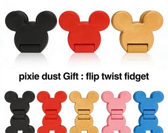 Cruise Pixie Dust Gift Ideas - Flip and Twist Slider Fidget toys - Cruise Ship Fish Extender Gift, FE Swag, Magical Vacation Keepsake