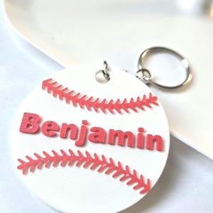 Personalisierte Baseball Schlüsselanhänger Team Sport Geschenk Trainer Spieler Geschenke Schlüsselanhänger