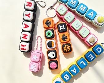 Personalized Name Clicker, Custom Name Fidget Toy, Personalized Keychain, Name Gift for Kids, Classroom Goodie, Birthday Party Favor