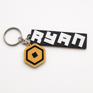 Personalized Gamer Keychain: Custom Backpack Tag, Birthday Party Favor