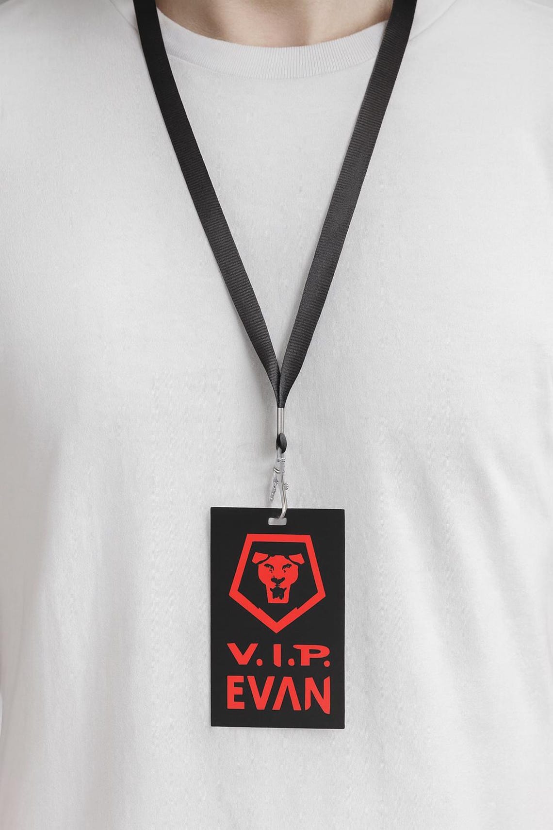 Vip Name Tags Example Custom KPOP Name Tag - VIP Pass- Personalized Name Badge With Lanyard ...