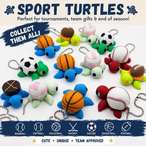 Gåvor till sportlag, Articulated Turtle Fidget, baseboll, softboll, fotboll, basket, säsongsavslutningspresent, sportturneringsgåva