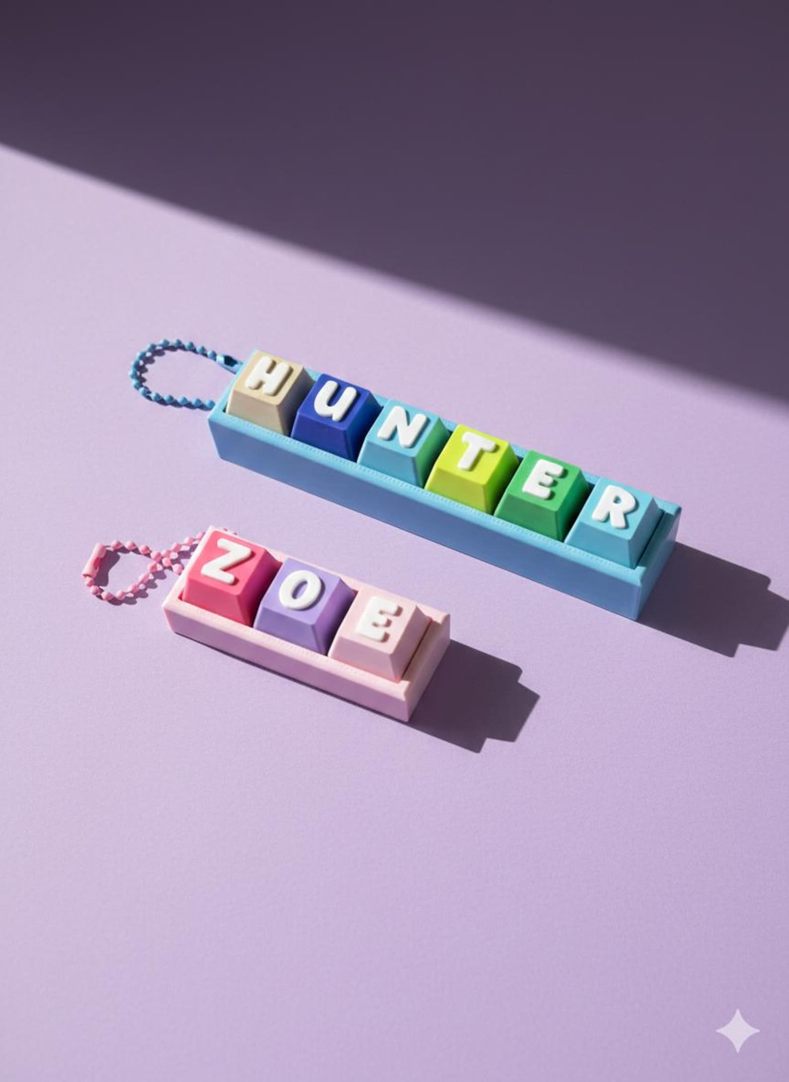 Custom Key Clicker Personalized Keyboard Clicker Name Keychain | Custom Name Keycap Fidget ...