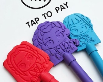 KPop Magic Pay Wand - Credit Card Holder for Contactless Payment, Cute Gift for Shopaholics, Magic Money Vanishi, Aesthetic Pastel wand