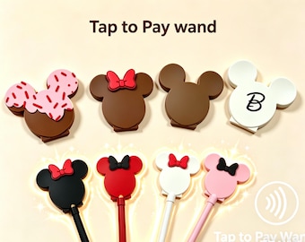 Magic Tap to Pay Wand  - Personazlied Mouse Ear Card Holder for Wonderland Vacation | Cute Gift for Mom, Princess Aesthetic -Bridal Gifts
