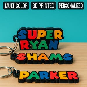 Custom gamer Style Name Tag-Personalized Gamer Name keychain- Gaming fun Schoolbag Tag-Gift for Game lovers- Lunchbag Name Tag- Kid Birthday