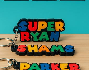 Benutzerdefinierte Gamer Style Name Tag-Personalisierter Gamer Name Schlüsselanhänger-Gaming Spaß Schultasche Tag-Geschenk für Spiel Liebhaber-Lunchbag Name Tag-Kid Geburtstag