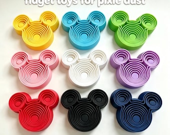 Juguetes sensoriales Cruise Pixie Dusting Magical Ear Fidget/ Juguete antiestrés EDC silencioso, regalo de cumpleaños Magic Mouse y extensores de peces FE a granel