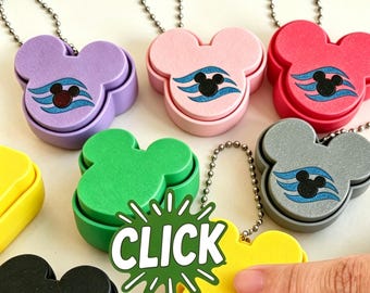 Cruise Mouse Ear Clicker| Pixie Dust Fish Extender Gift bulk | Vacation Party Favor for Kids & Adults, Pocket sensoty clicker toys for trip
