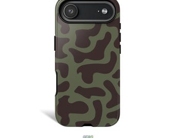 迷彩柄の耐衝撃スマホケース、頑丈なアーマーカバー