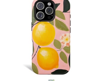Lemon Magnetic Phone Case: MagSafe Compatible, Trendy Tech Accessory