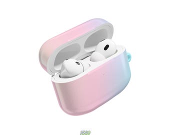 Pastel Rainbow AirPods Case, Protective Cover
