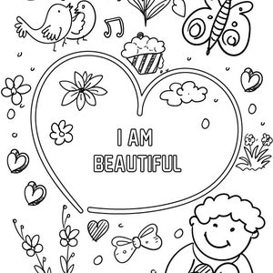 Affirmations Coloring Book for Girls