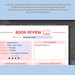 Printable Book Review Template for Readers | Book Tracker and Journal ...