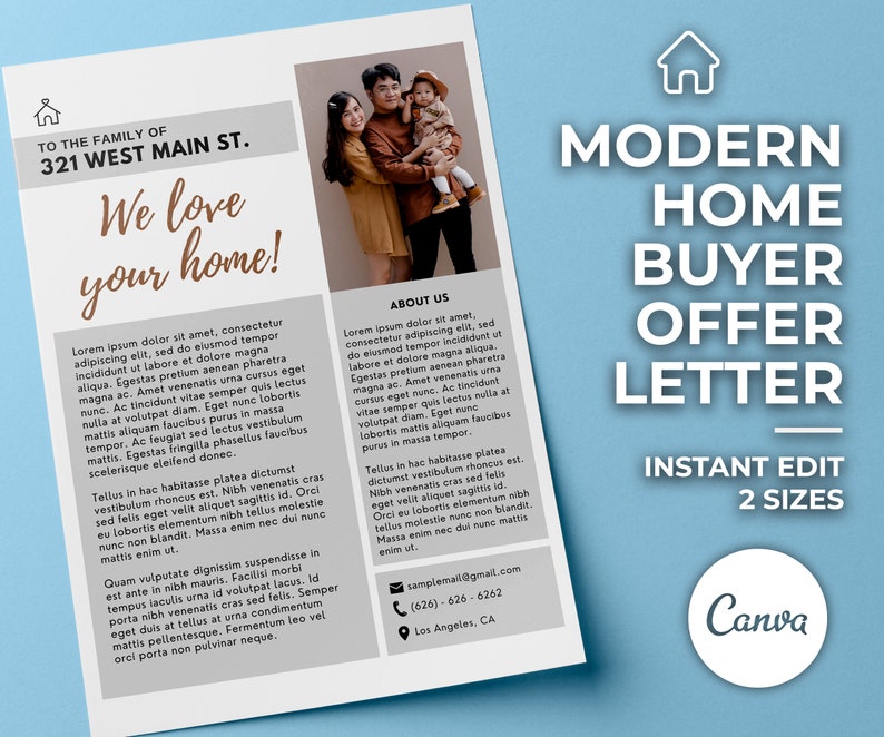 Home Buyer Offer Letter Template Modern Theme Letter to Seller Home Buyer Offer Letter Template Modern Theme Letter to Seller