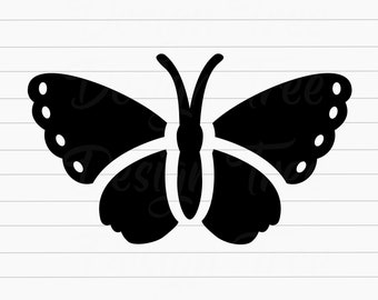 Butterfly SVG, Butterfly Cut File, Butterfly Vector, Butterfly Clipart, Butterfly Outline Design, Insect Bug SVG, Cricut, Silhouette, PNG