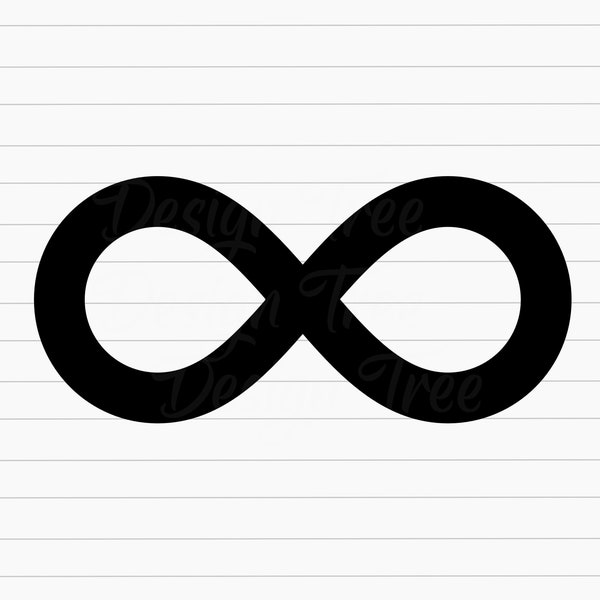 Infinity Symbol SVG, Infinity Loop SVG, Infinity Symbol Cut File, Infinity Symbol Vector, Infinity Symbol Clipart, Cricut, Silhouette, PNG