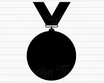 Medal SVG, Award Medal SVG, Champion Medal SVG, Medal Cut File, Award Medal Vector, Medal Clipart, Winners Medal Svg, Cricut, Silhouette