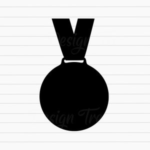 Medalha SVG, Medalha de Prêmio SVG, Medalha de Campeão SVG, Arquivo de Corte de Medalha, Vetor de Medalha de Prêmio, Clipart de Medalha, Medalha de Vencedores Svg, Cricut, Silhueta
