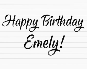 Happy Birthday, Birthday Cut File, Birthday SVG, Birthday Cricut SVG, Birthday Girl SVG, Cricut, Svg, Png, Silhouette