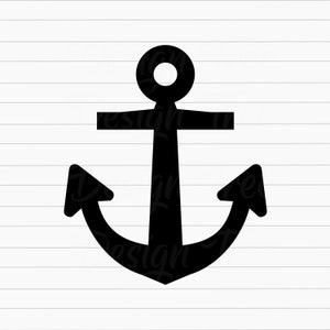 Anchor SVG, Anchor Cut File, Anchor Vector, Anchor Clipart, Cricut, Silhouette, PNG