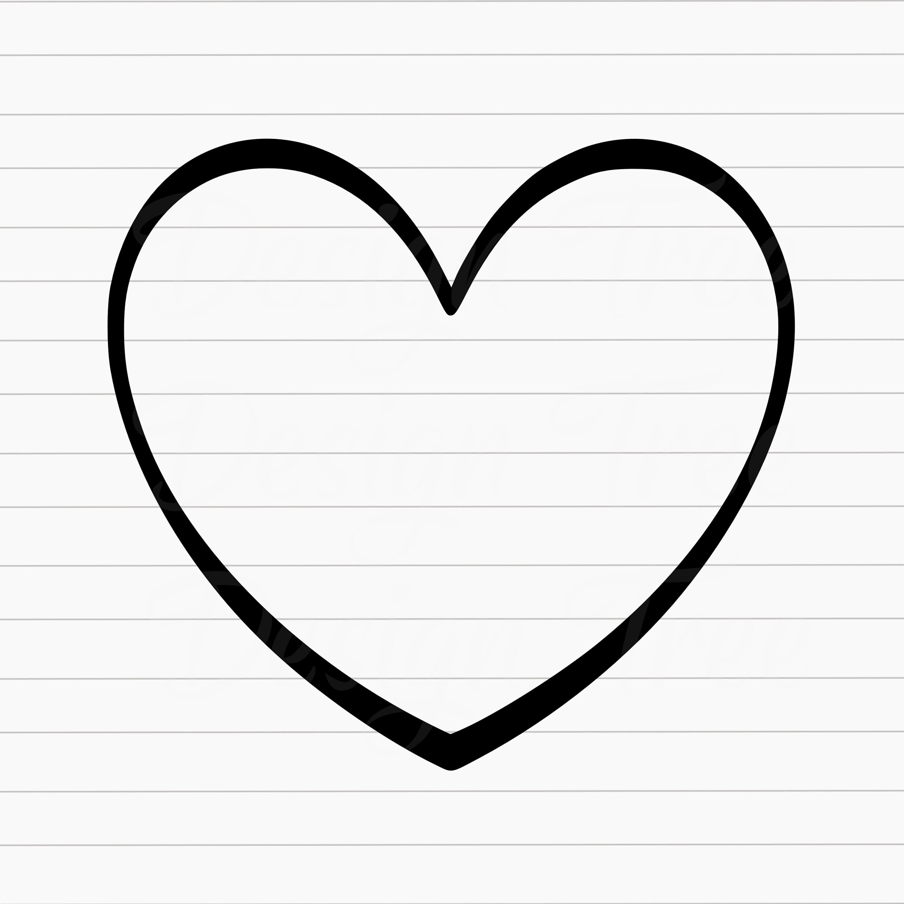 Clip Art Heart Outline