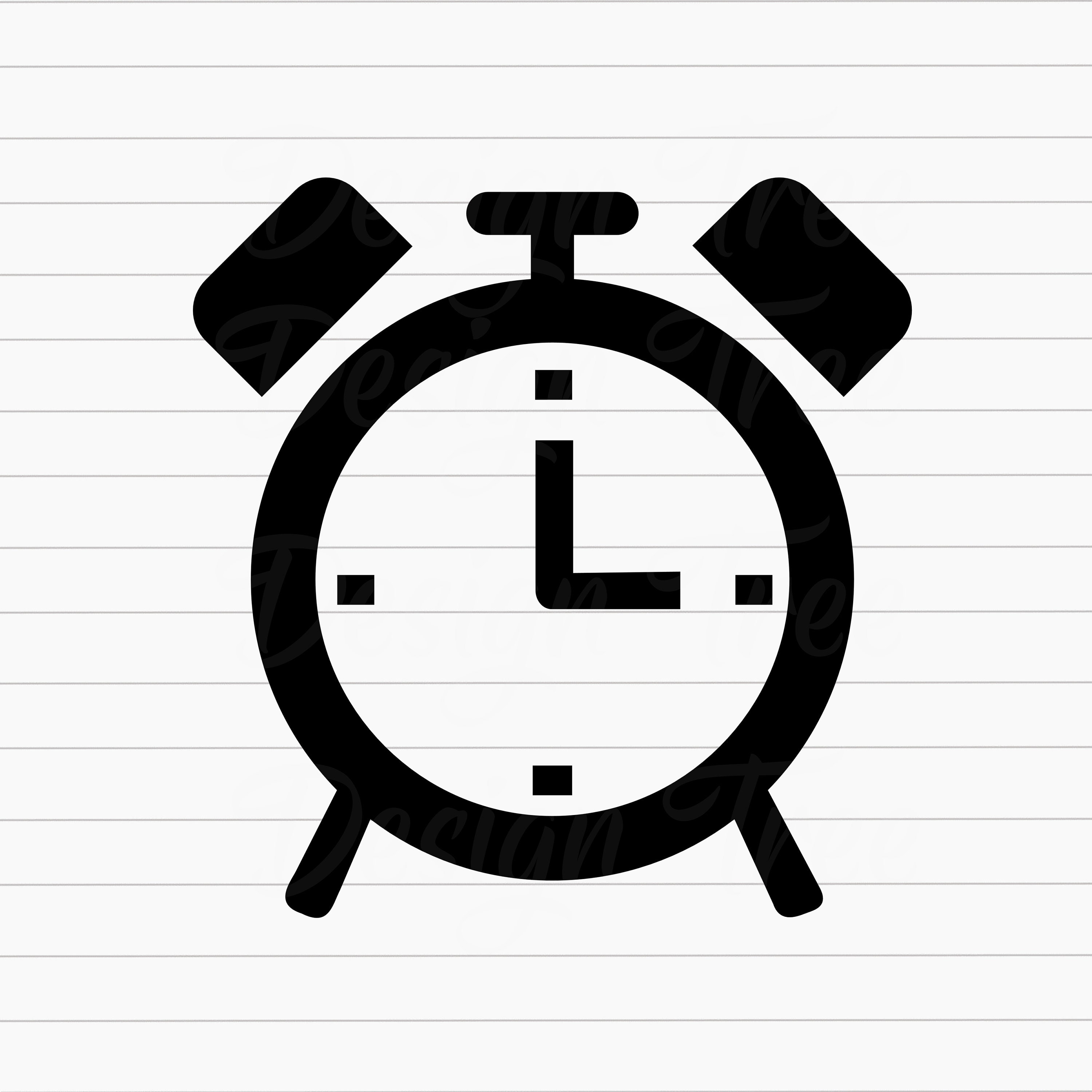 Alarm Clock SVG, Alarm Clock Cut File, Alarm Clock Vector, Alarm Clock