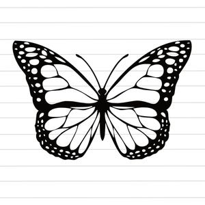 Butterfly Clipart, Butterfly Cut File, Moth Vector, Winged Insect Icon, Flying Bug Art: SVG, PNG, JPG For Cricut, Silhouette, Glowforge