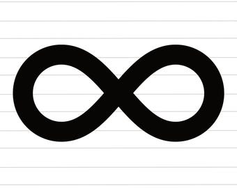 Infinity Symbol Clipart, Infinity Loop Cut File, Eternity Vector, Forever Symbol, Lemniscate Icon, SVG, PNG, JPG For Cricut, Silhouette