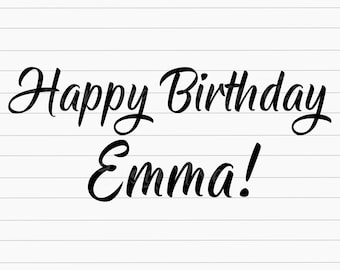Happy Birthday SVG, Birthday SVG, Birthday Shirt SVG, Instant Download, Clipart, Cricut, Silhouette, Svg, Png