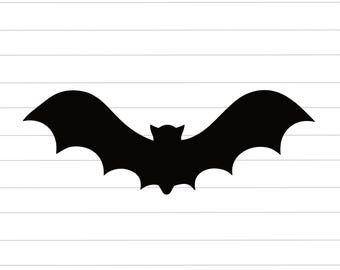 Clipart di pipistrello, file di taglio di pipistrello di Halloween, vettore di pipistrello nero, icona di decorazione di Halloween: SVG, PNG, JPG per Cricut, Silhouette, Glowforge