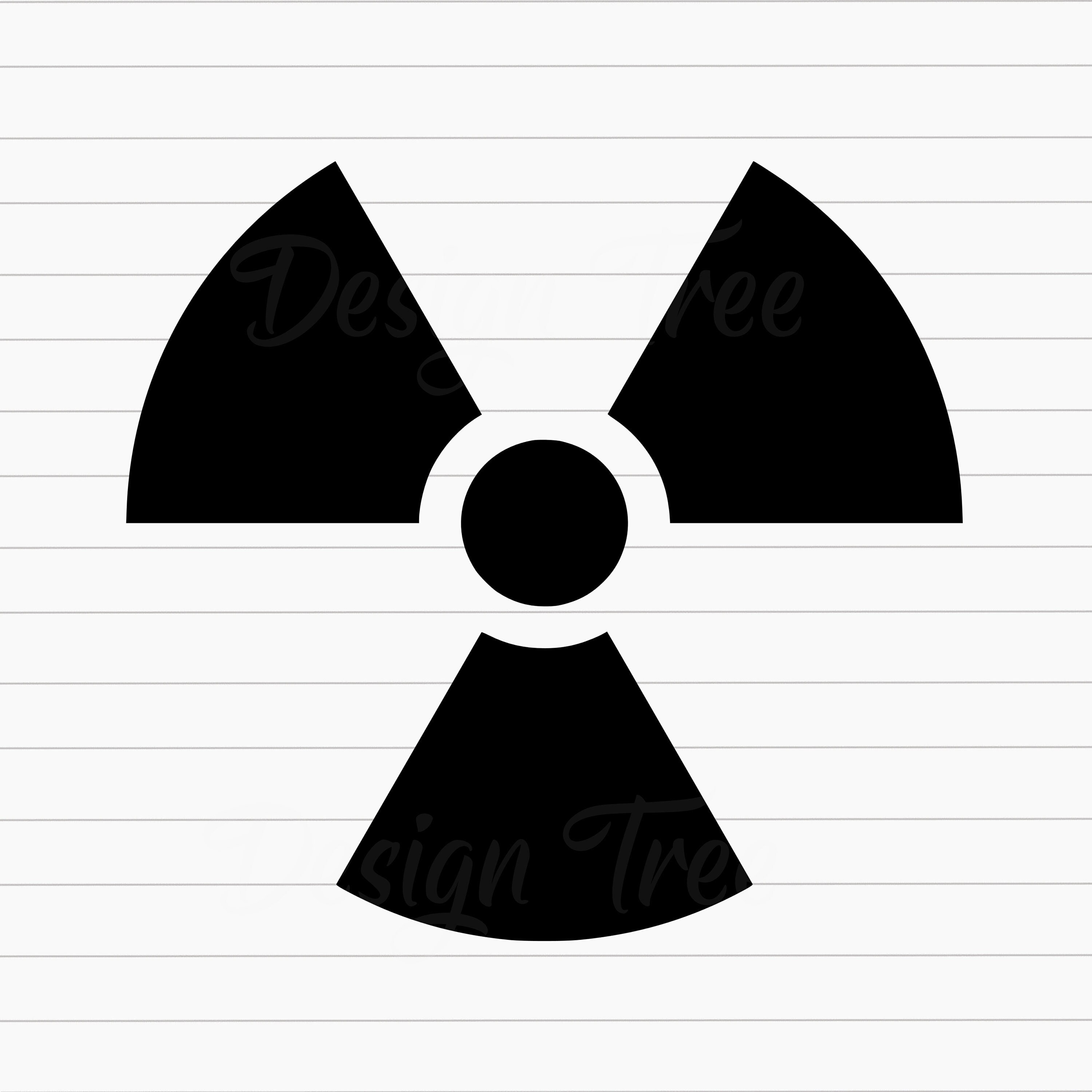 Radioactive Symbol SVG, Radiation SVG, Radioactive Symbol Cut File