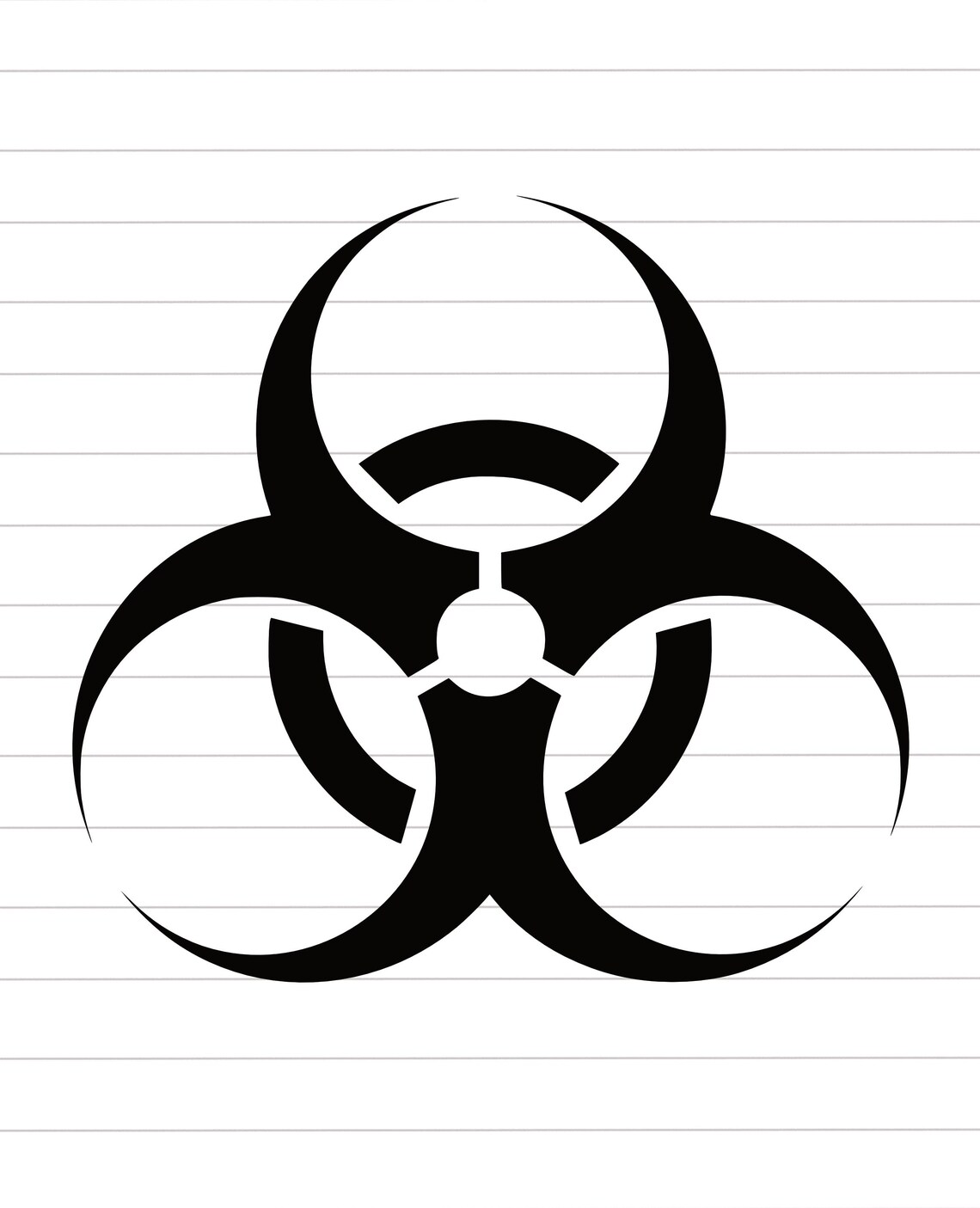 Biohazard Symbol Clipart, Toxic Warning Cut File, Chemical Danger Icon ...