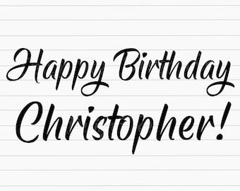 Happy Birthday SVG, Birthday SVG, Birthday Shirt SVG, Instant Download, Clipart, Cricut, Silhouette, Svg, Png