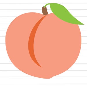 Clipart pêche, pêche fruit coupé, vecteur de pêches de Géorgie, icône nectarine, clipart abricot : SVG, PNG, JPG pour Cricut, Silhouette