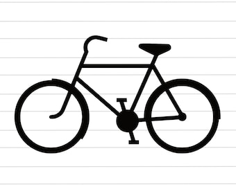 Fiets clipart vector, fiets gesneden bestand: SVG, PNG, JPG voor Cricut, Silhouette, Glowforge