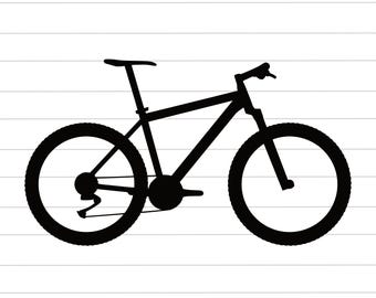 Bicycle Clipart Vector, Bike Cut File: SVG, PNG, JPG For Cricut, Silhouette, Glowforge
