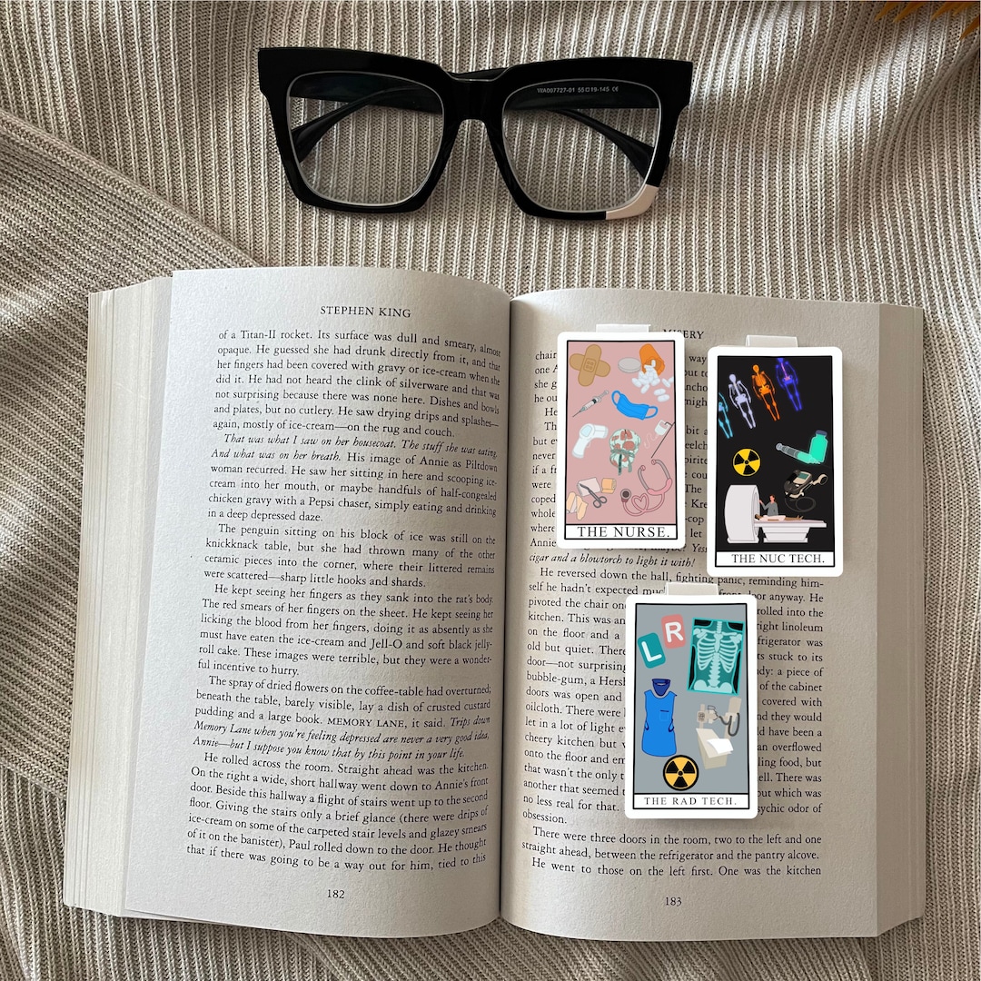 Paper Magnetic Bookmark MEDICAL JOBS nuc Med, Nurse, Rad Tech - Etsy