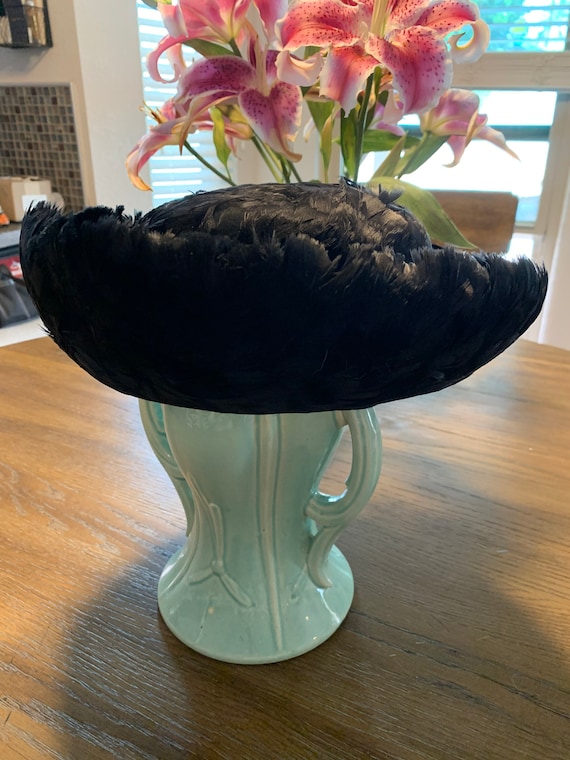 Glorious Black-Feathered Hat