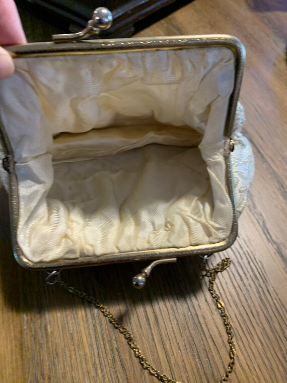 Small Ivory Evening Bag - image 5