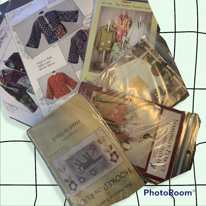 Set of Six Vintage Craft Patterns - Etsy