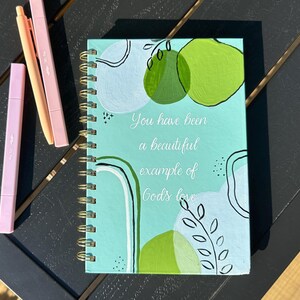 Gods love, Hand-painted Journal/Bible Study Notebook